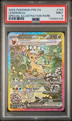 PSA 9 - Leafeon ex SAR 144/131 SV Prismatic Evolutions - Pokemon - Image 1