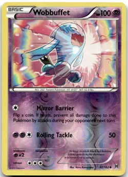 Pokemon Wobbuffet BREAKthrough BKT #67/162 Uncommon Reverse Holo LP - Image 1