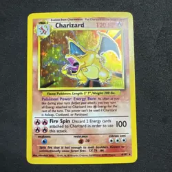 1999 Pokemon Charizard 4/102 Base Set Holo Rare Holo MP - Image 1