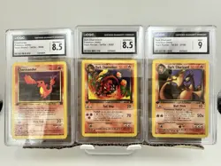 Pokemon Team Rocket 1st Edition CGC 9 Dark 21/82 + CGC 8.5 full evolution set - Image 2