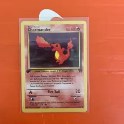 Pokemon TCG Charmander 50/82 1st Edition Team Rocket Common WOTC 1999 Vintage - Image 1