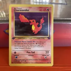 Pokemon TCG Charmander 50/82 1st Edition Team Rocket Common WOTC 1999 Vintage - Image 3
