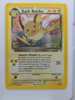 POKEMON LEGENDARY COLLECTION 2002 DARK RAICHU 7/110 - Image 1