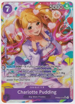 Charlotte Pudding PRB02-010 V2 Alt Art NM The Best Vol 2. One Piece TCG English - Image 1