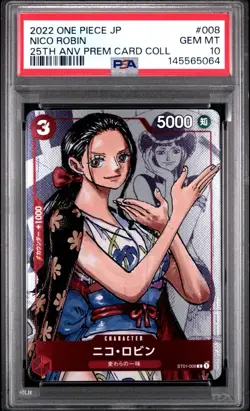 (PSA 10) One Piece Card - 2022 Nico Robin ST01-008 - 25th Anniversary Premium - Image 1