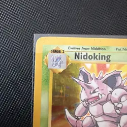 Pokemon TCG Nidoking Holo Card Base Set Unlimited Rare 11/102 1999 - Image 2