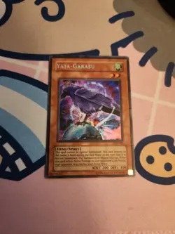Yu-Gi-Oh Card - LOD-000 - YATA-GARASU (secret rare holo) *Played* - Image 1