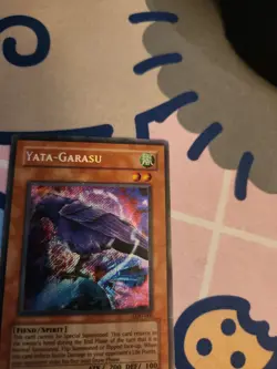 Yu-Gi-Oh Card - LOD-000 - YATA-GARASU (secret rare holo) *Played* - Image 4