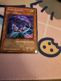 Yu-Gi-Oh Card - LOD-000 - YATA-GARASU (secret rare holo) *Played* - Image 5