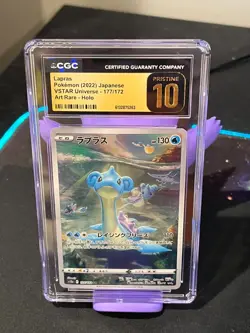 CGC 10 PRISTINE Lapras 177/172 VSTAR Universe Art Rare Japanese Pokemon Card - Image 1