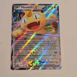 Pokemon Meowth EX Holo Basic Card 062/088 170HP 60Atk English - Image 2