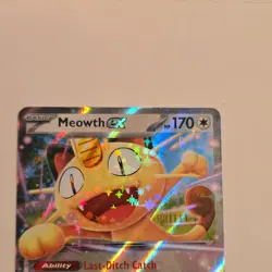 Pokemon Meowth EX Holo Basic Card 062/088 170HP 60Atk English - Image 4