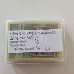 Pokemon TCG Gym Challenge unlimited Bundle 34 Cards Vintage WOTC No Duplicates - Image 1