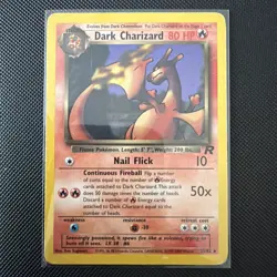 Pokemon TCG Dark Charizard Team Rocket 21/82 Regular Rare MP. - Image 1