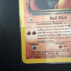 Pokemon TCG Dark Charizard Team Rocket 21/82 Regular Rare MP. - Image 5