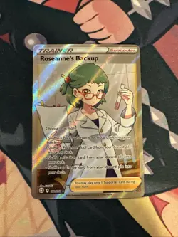 ROSEANNE'S BACKUP 172/172 BRILLIANT STARS POKEMON (FULL ART, NM) - Image 1