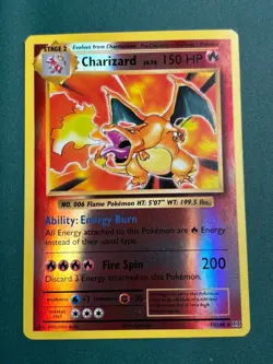 2016 Pokemon Evolutions Charizard Reverse Holo #11 /A278 - Image 1