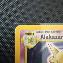 Pokemon Card Base Set Holo Alakazam 1/102 WOTC - Image 3