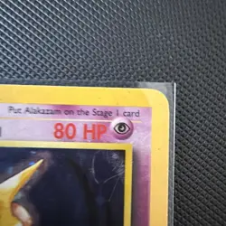 Pokemon Card Base Set Holo Alakazam 1/102 WOTC - Image 4