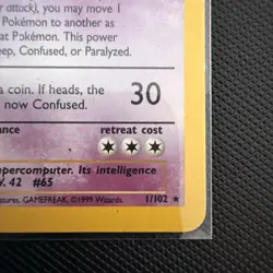 Pokemon Card Base Set Holo Alakazam 1/102 WOTC - Image 5