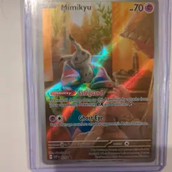 Pokemon TCG Mimikyu SVP 075 Paldean Fates Holo Black Star Promo - Image 1