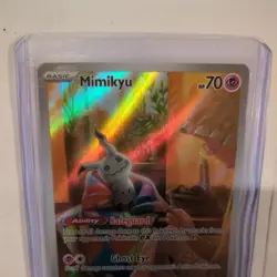Pokemon TCG Mimikyu SVP 075 Paldean Fates Holo Black Star Promo - Image 2