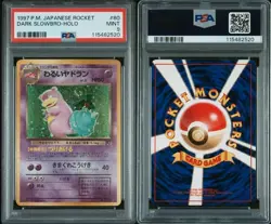 1997 Pokemon TCG Rocket Dark Slowbro Holo Rare #80 Japanese PSA 9 @ SWIRL! @ - Image 3