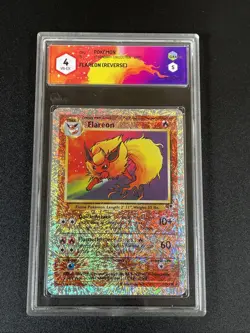 Pokemon TCG GRAAD 4 FLAREON 10/110 Legendary Collection - 2002 ENG ENGLISH - Image 1