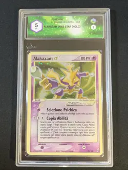 Pokemon GRAAD 5 ALAKAZAM 99/100 Guardiani Dei Cristalli - 2006 ITA GOLD STAR - Image 1
