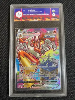 Pokemon GRAAD 8.5 BLAZIKEN VMAX 201/198 Regno Glaciale - 2021 ITA ITALIANO - Image 1