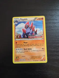 Gigalith 53/98 Pokemon Emerging Powers Pre Release Stamp LP - Image 1
