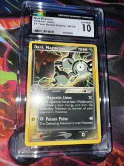 (POP 25) Pokemon Dark Magneton 39/109 EX Team Rocket Returns CGC Gem Mint 10 - Image 3