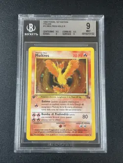 Pokemon TCG BGS 9 MOLTRES 12/62 Fossil - 1999 ITA ITALIANO 1a Edizione - Image 1
