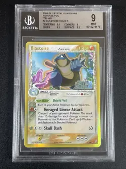 Pokemon TCG BGS 9 BLASTOISE 2/100 Crystal Guardians - 2006 ENG ENGLISH - Image 1