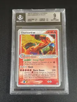 Pokemon TCG BGS 9 CHARIZARD EX 105/112 FireRed LeafGreen - 2004 ENG ENGLISH - Image 1