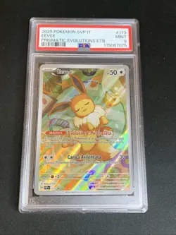 Pokemon TCG PSA 9 EEVEE 173 PROMO ETB Evoluzioni Prismatiche - 2025 ITA ITALIANO - Image 2