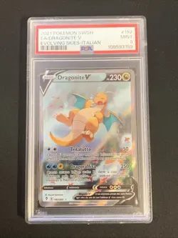Pokemon PSA 9 DRAGONITE V 192/203 Evoluzioni Eteree - 2001 ITA ITALIANO - Image 1