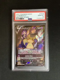 Pokemon TCG PSA 10 MIMIKYU V TG16/TG30 BRILLIANT STARS - 2022 ENG ENGLISH - Image 1