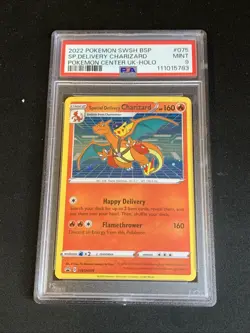 Pokemon TCG PSA 9 SPECIAL DELIVERY CHARIZARD SWSH075 PROMO 2022 ENG ENGLISH HOLO - Image 2