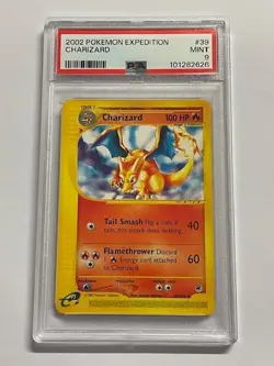 Pokemon PSA 9 CHARIZARD 39/165 Expedition - 2002 ENG ENGLISH - Image 1