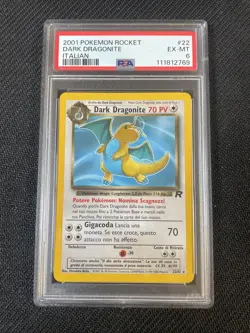 Pokemon PSA 6 DARK DRAGONITE 22/82 Rocket - 2001 ITA ITALIANO - Image 1