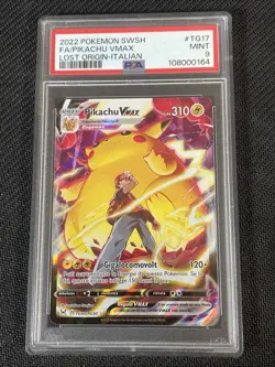 Pokemon PSA 9 PIKACHU VMAX TG17/TG30 Origine Perduta - 2022 ITA ITALIANO - Image 1