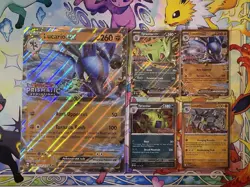 Lucario EX 051/131 Tyranitar 064/131 Prismatic Evolutions Stamped Promo Pokemon - Image 1