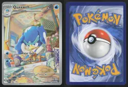 Quaxwell 207/193 Illustration Rare Paldea Evolved Pokemon English NM - Image 3