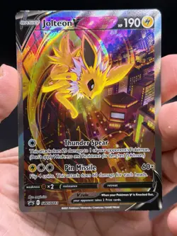 Jolteon V SWSH183 Sword & Shield Black Star Promo Pokemon English NM- - Image 3