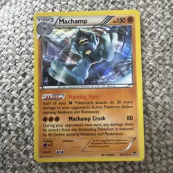 Pokemon TCG Machamp Furious Fists 46/111 Non Holo Rare LP - Image 1