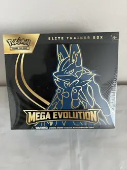 Pokemon Mega Evolution Elite Trainer Box Lucario ETB - Factory Sealed - Image 1