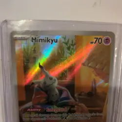 Pokemon TCG Mimikyu SVP 075 Paldean Fates Holo Black Star Promo - Image 2
