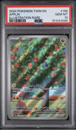 PSA 10 Applin Illustration Rare Pokemon Twilight Masquerade 185/167 - Image 1