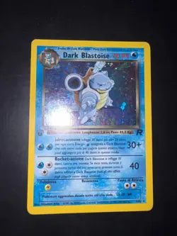 Carta Pokemon Dark Blastoise 3/82 Set Team Rocket Prima edizione ITA - Image 1
